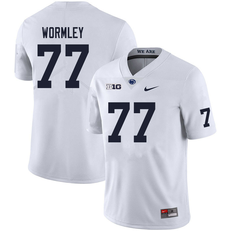 NCAA Nike Men's Penn State Nittany Lions Sal Wormley #77 College Football Authentic White Stitched Jersey XUC3398VE